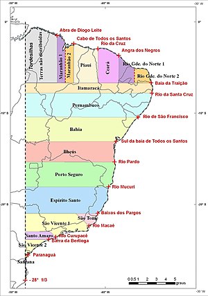 Capitanías del Brasil - Wikipedia, la enciclopedia libre