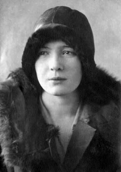 Wartime Leningrad radio broadcaster Olga Bergholz, a recipient of the Medal "For the Defence of Leningrad"