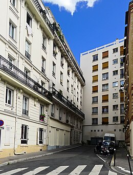 A Rue de l'Avenir (Párizs) cikk szemléltető képe