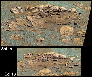 El Capitan (Mars) Rock outcrop on Mars