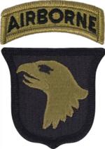 Patch der United States Army 101st Airborne Division (Scorpion W2).png