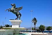 Estátua de Pegasus, emblema da cidade