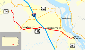 Pennsylvania Route 382 map.svg