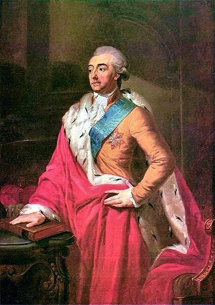 Adam Kazimierz Czartoryski; portrait by Józef Peszka