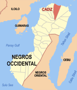 Kaart van Cadiz