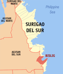 Bislig - Carte