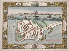 A Geometrical Plan, & West Elevation of His Majesty's Dock-Yard and Garrison at Sheerness, with the Ordnance Wharfe &c. (T. Milton, 1775). Pierre-Charles Canot - At Sheerness - B1977.14.1291 - Yale Center for British Art.jpg