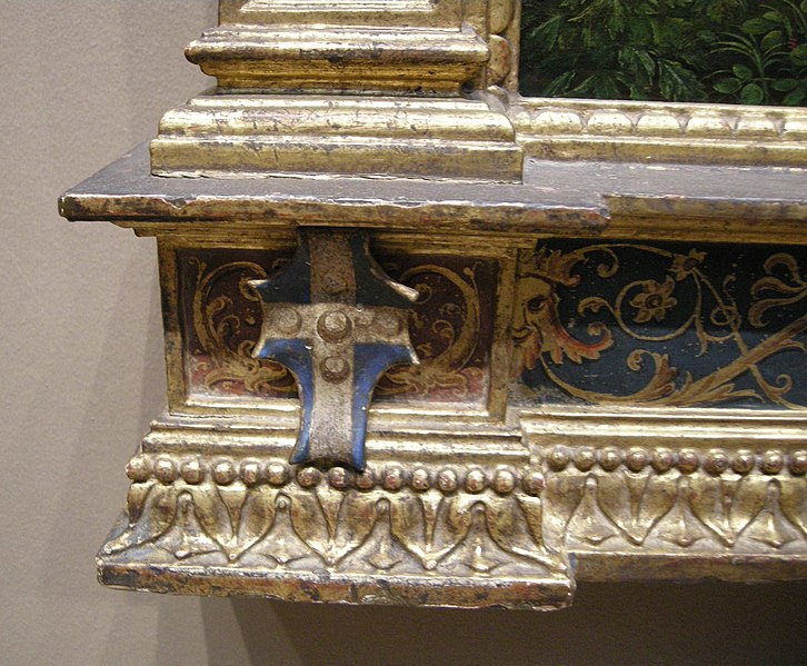 File:Pietro perugino, trittico galitzin, 1482-85, stemma piccolomini.JPG