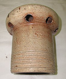 Salt glazed pipe vent. New Zealand, 1910 - 1936 Pipe (AM 1985.358.47-5).jpg