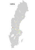 Svenska Ortnamnsefterled: Allmänt om ortnamnsforskningen, Termerna efterled och ändelser, Definition