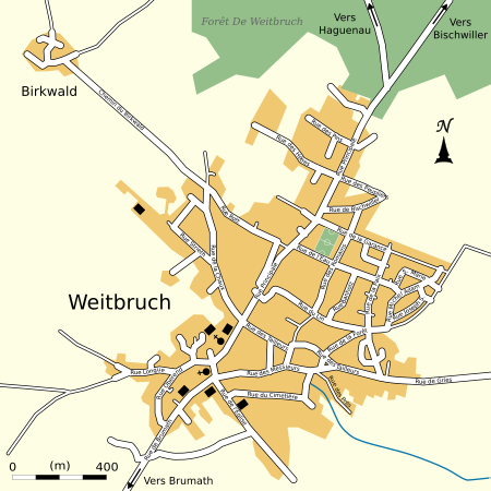 Plan rues Weitbruch fr