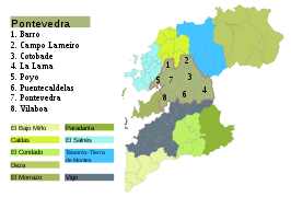 Pontevedra County in Pontevedra Province-es.svg