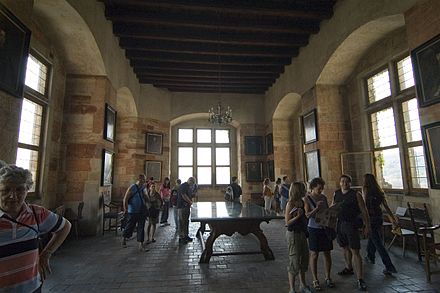 "Defenestration room" at the Prague castle