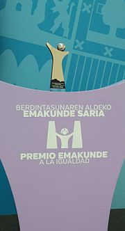 Miniatura para Premio Emakunde a la Igualdad