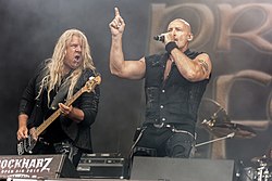 Primal Fear performing live at Rockharz in 2018