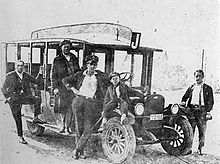 The first bus in Porto Alegre, 1926. Primeiro onibus.jpg