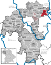 Lage der Gemeinde Prosselsheim im Landkreis Würzburg