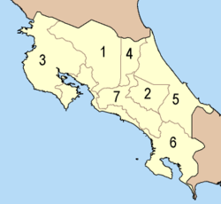 Propinsi di Kosta Rika
