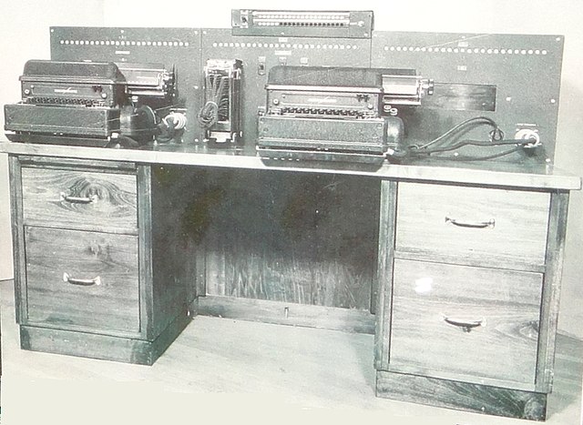 Analog of the Japanese Type B Cipher Machine (codenamed Purple) built by the U.S. Army Signal Intelligence Service