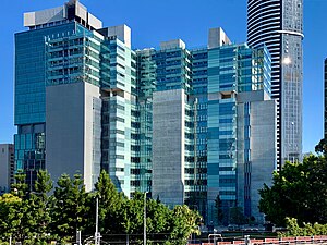 Queen Elizabeth II Courts of Law seen from Albert Street, Brisbane 02.jpg