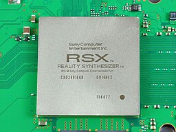 The RSX 'Reality Synthesizer' on a PlayStation 3 motherboard RSX 'Reality Synthesizer'.jpg