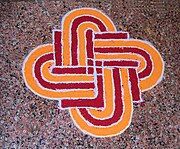 Indiase swastika, symbool van Lakshmi