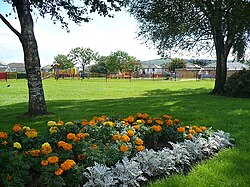 Campo de recreação e área de recreação, Church Street, Bedwas - geograph.org.uk - 1162202.jpg