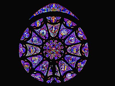 West rose window of Reims Cathedral (13th century)