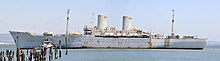 General John Pope being prepared for scrapping, in 2010. Retired USS General John Pope (AP-110) in San Francisco Bay, California (USA), on 5 May 2010.jpg