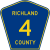 Richland County Route 4 ND.svg