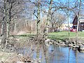 English: The river in Södra Sandby in Lund Municipality in Skåne County in Sweden, in April 2012. Svenska: Ån i Södra Sandby i Lunds kommun i Skåne län i Sverige april 2012.