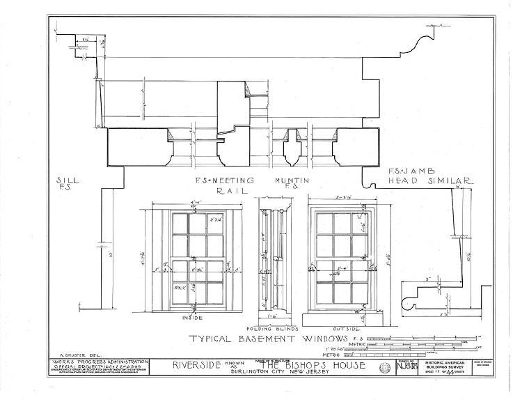 File:Riverside, West Delaware Street, Burlington, Burlington County, NJ HABS NJ,3-BURL,3- (sheet 11 of 44).tif