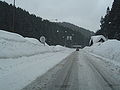 Deep snow near Czech/Slovak border.