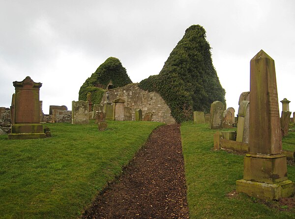 The old ruined church of St Nicholas