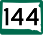 Autobahn 144 Markierung