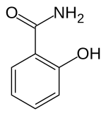 Strukturformel von 2-Hydroxybenzamid