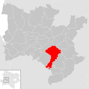 Lage der Gemeinde St. Leonhard am Forst im Bezirk Melk (anklickbare Karte)