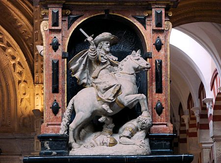Statue of James Matamoros, Mosque–Cathedral of Córdoba, Spain