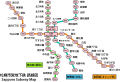 札幌市営地下鉄路線図。日本語文字がラスタライズされず苦労しました（既存ファイルの修正のみ）。