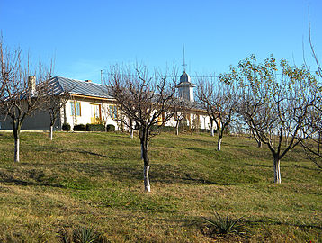 Biserica şi chiliile vedere de ansamblu