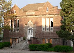 Schuyler, Nebraska Carnegie library from NE 2.JPG