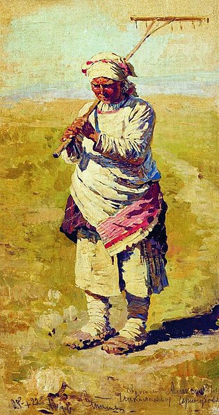 File:Sergey Vinogradov - Peasant Woman with Rake.jpg