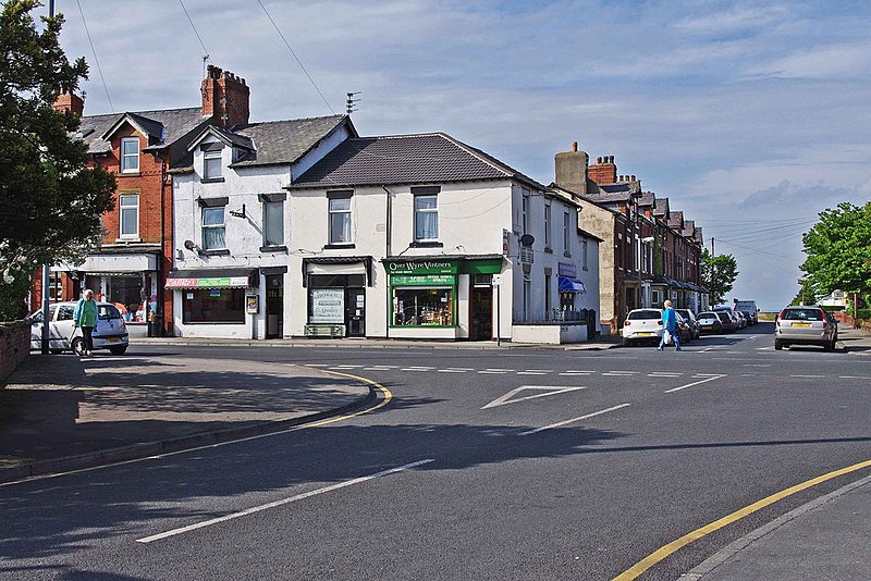 File:Shops on the corner of Lancaster Road and Clarence Avenue, Knott End-on-Sea, Lancs - geograph.org.uk - 3751440.jpg