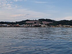 Sidari vu de la baie