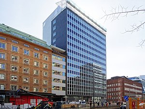 Före detta Siemenshuset sett från Norra stationsgatan.