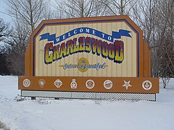 “Welcome to Charleswood: The Suburb Beautiful,” the welcome sign that sits along the area's main street, Roblin Boulevard