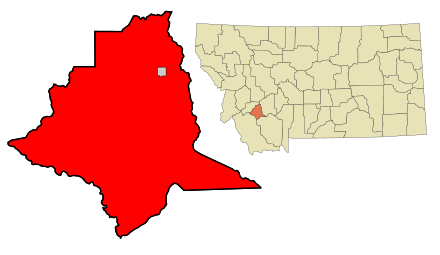 Silver Bow County Montana Incorporated and Unincorporated areas Butte Highlighted.svg