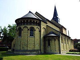 Oosten uitzicht op de kerk