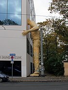 Displayed in Berlin 2015, a sculpture by Herve called "What's up".