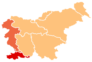 Slovenya'daki Slovenya Kıyısı